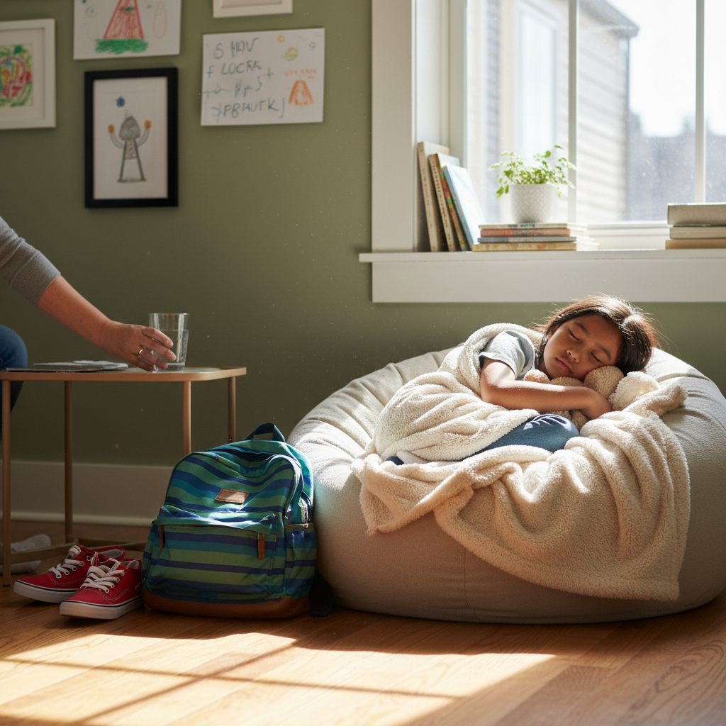 Child needing downtime after school to recover capacity