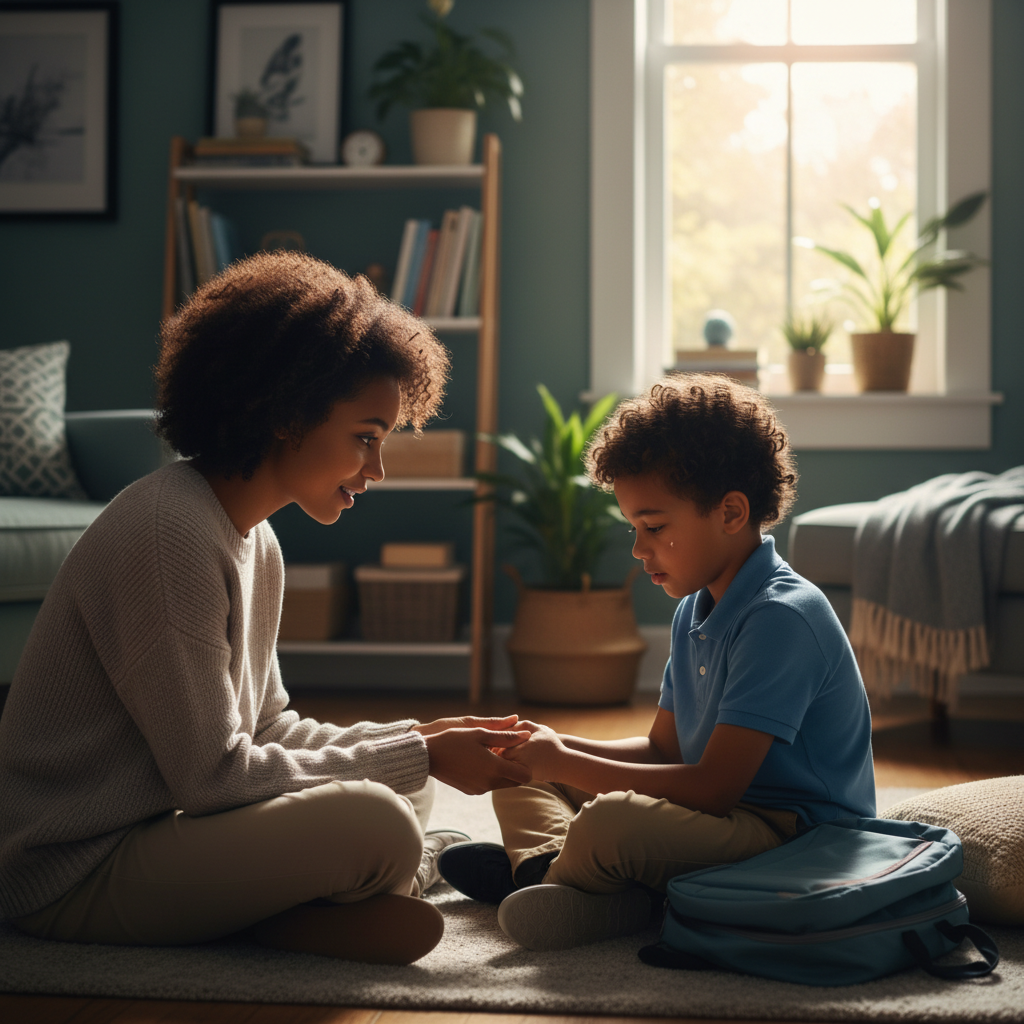 Supportive parent-child conversation about stress
