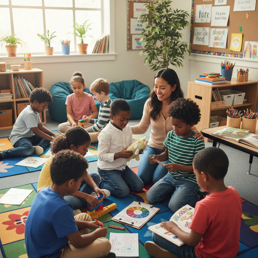 Inclusive classroom where children are supported through flexible teaching and regulation