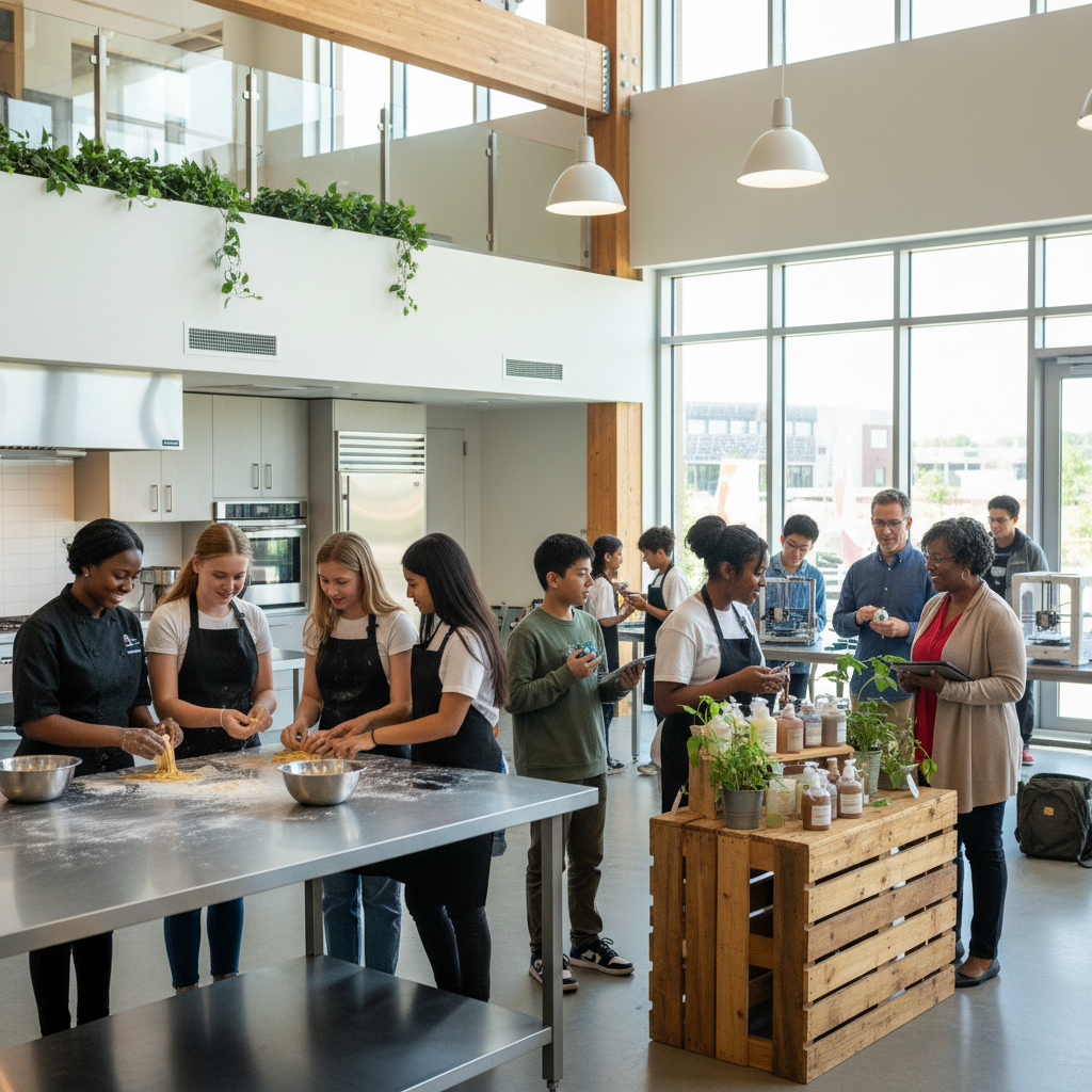 Students engaged in practical future-ready learning experiences