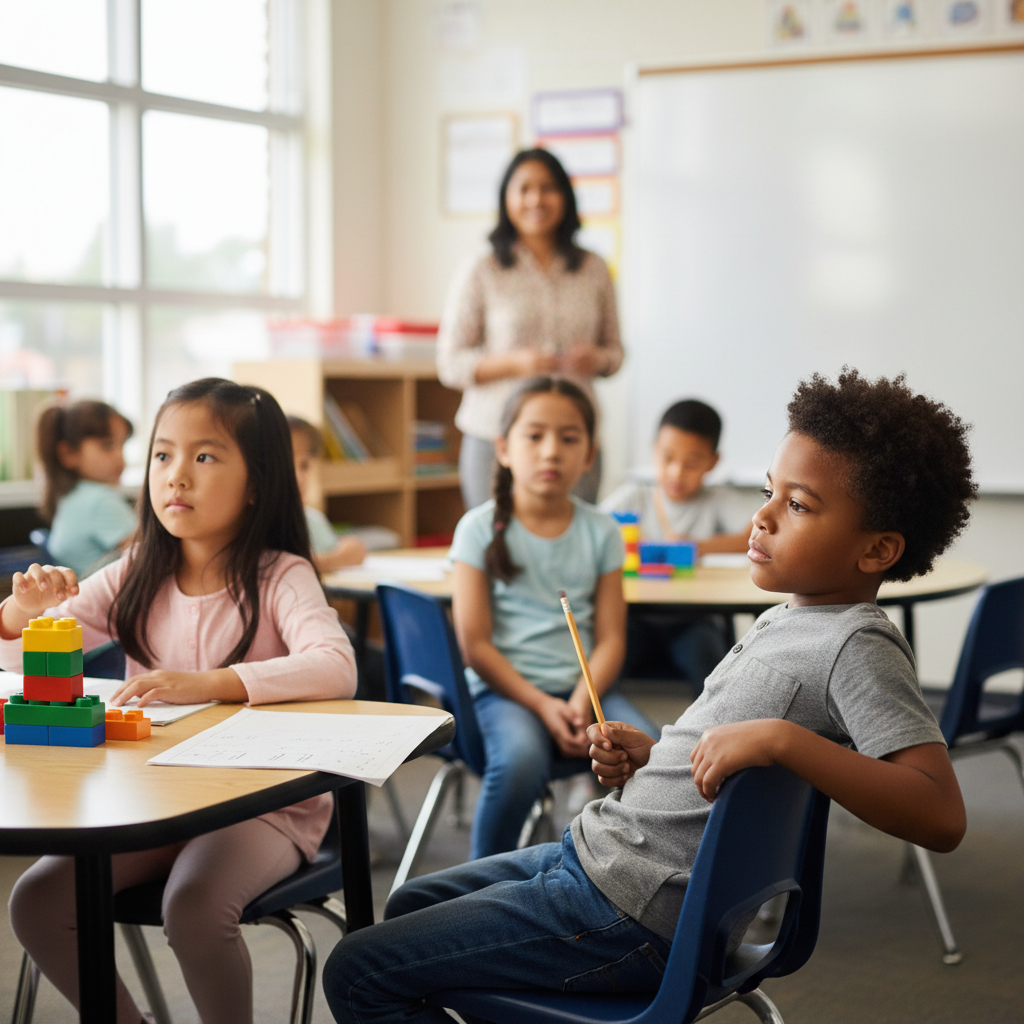 Different child nervous-system responses in a realistic classroom setting
