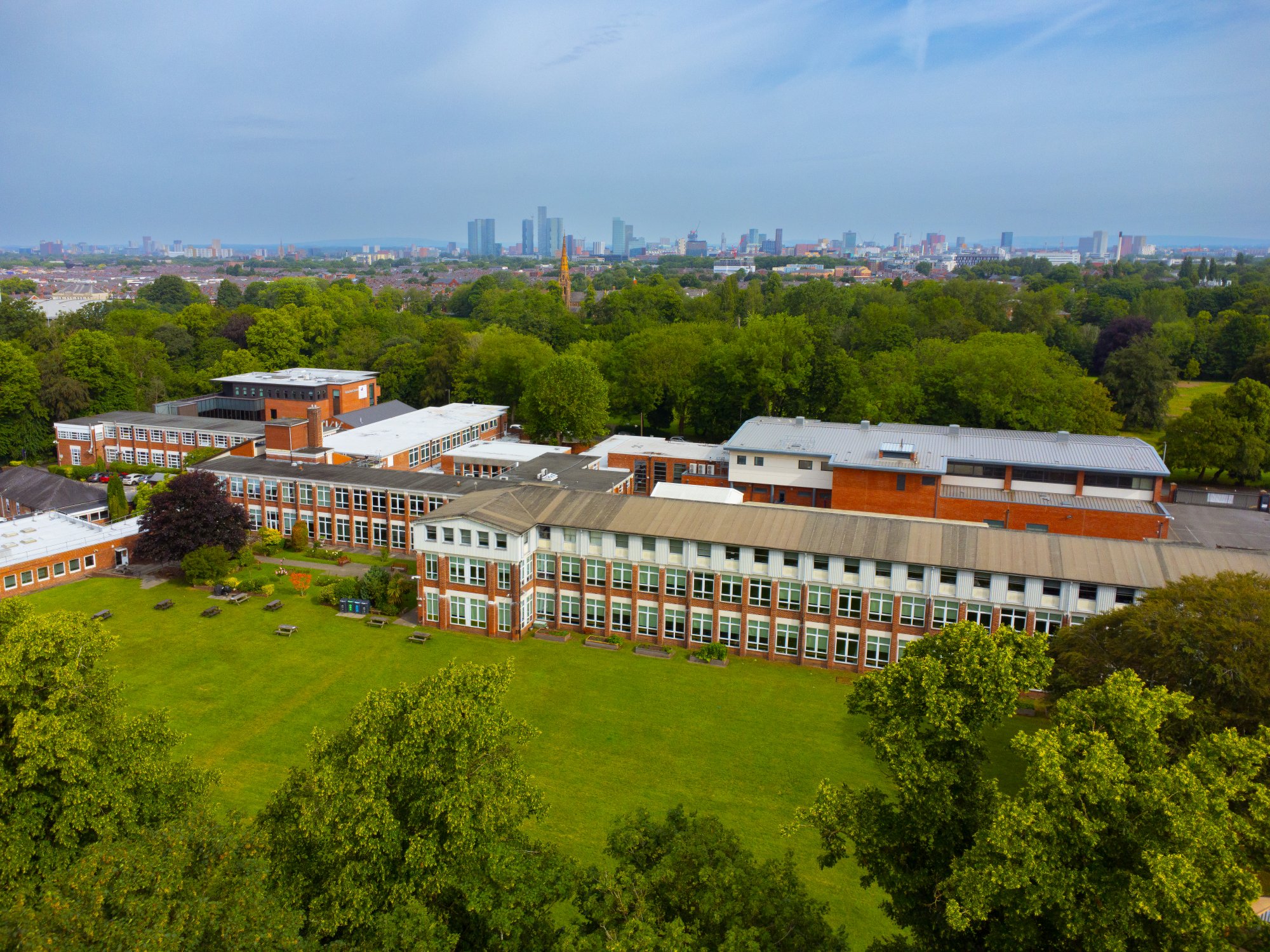 Manchester High School for Girls — school-provided exterior (aerial)